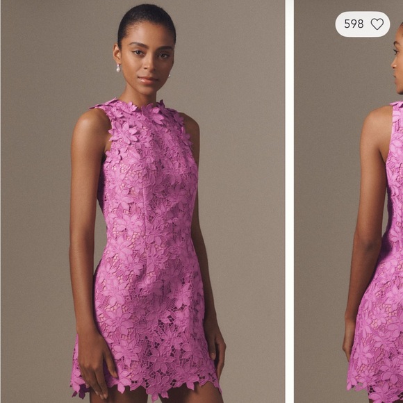 Anthropologie Dresses & Skirts - Orchid Lace Sleeveless Dress